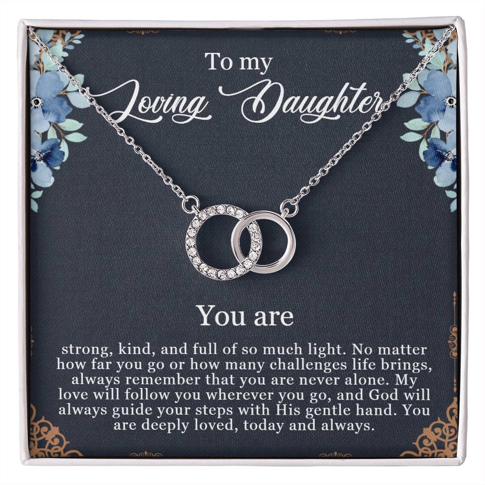 To My Daughter - Never Alone - Perfect Pair Necklace