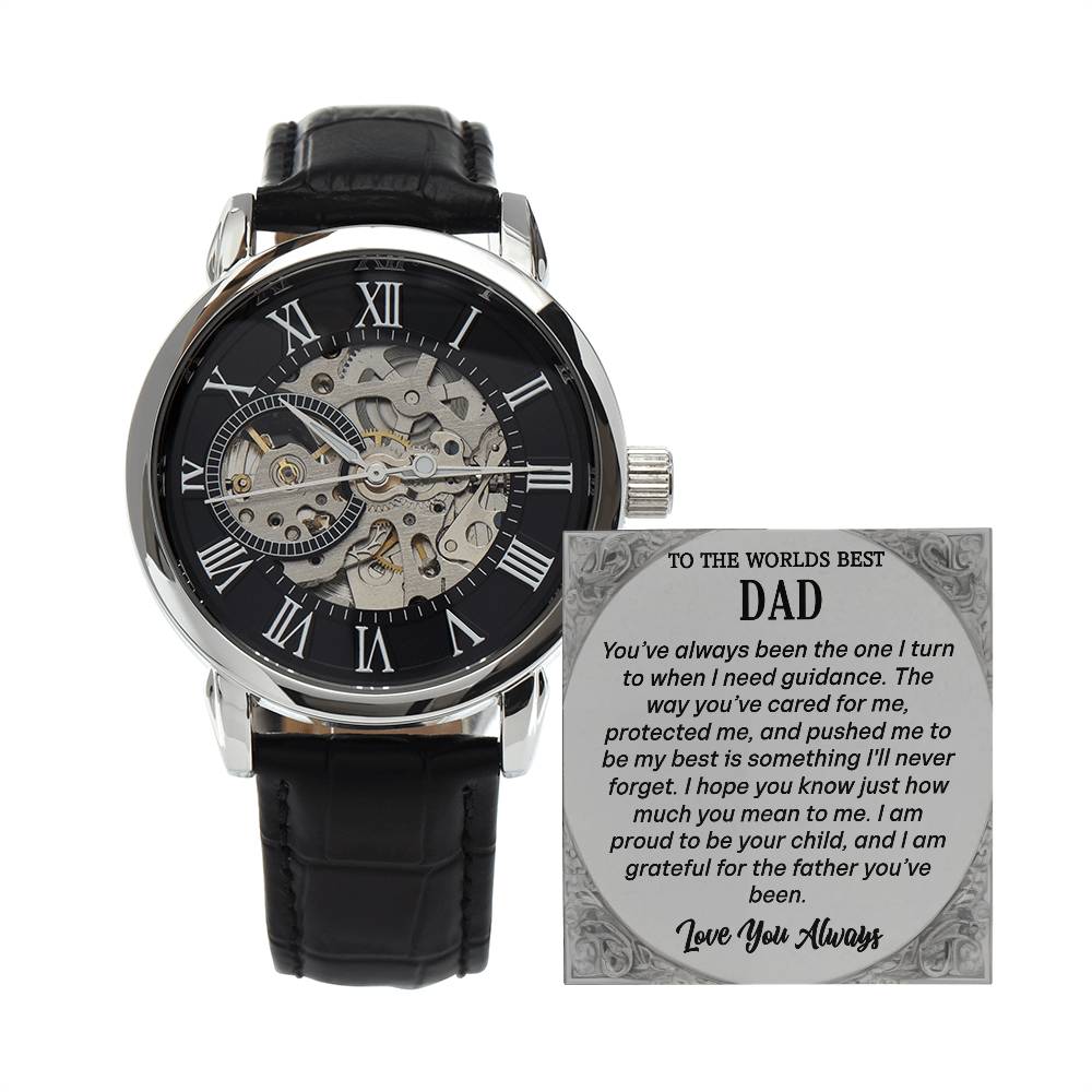 To My Father - My Protector - Openwork Watch