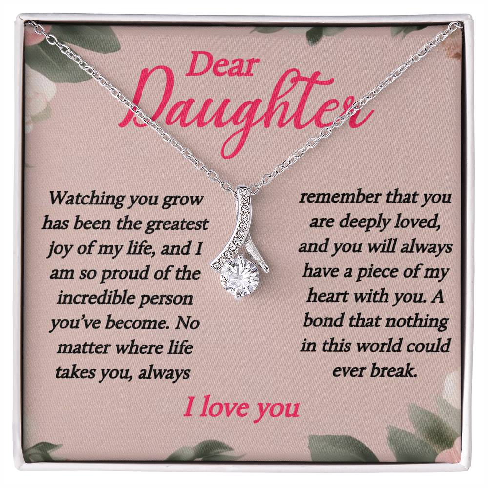 To My Daughter - Always Loved - Alluring Beauty Necklace