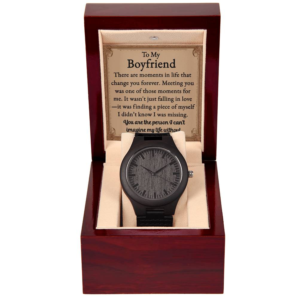 To My Boyfriend - My Piece - Wooden Watch